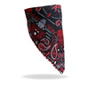 Hot Leathers FWC1004 Red Paisley Face Wrap Neck Warmer