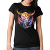 Hot Leathers GLR1497 Ladies 'Wildflowers Wild and Free' Short Sleeve Black T-Shirt