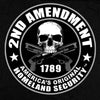 Hot Leathers GMD5200 Men's '2nd Amendment America's Original Homeland Security' Sleeveless Black Denim Shirt