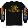 Hot Leathers GMS2485 Men's Long Sleeve We The People Eagle Black Shirt