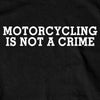 Hot Leathers GSB360 Men’s ‘Motorcycling Is Not A Crime Shirt’ Black Short Sleeve T-Shirt