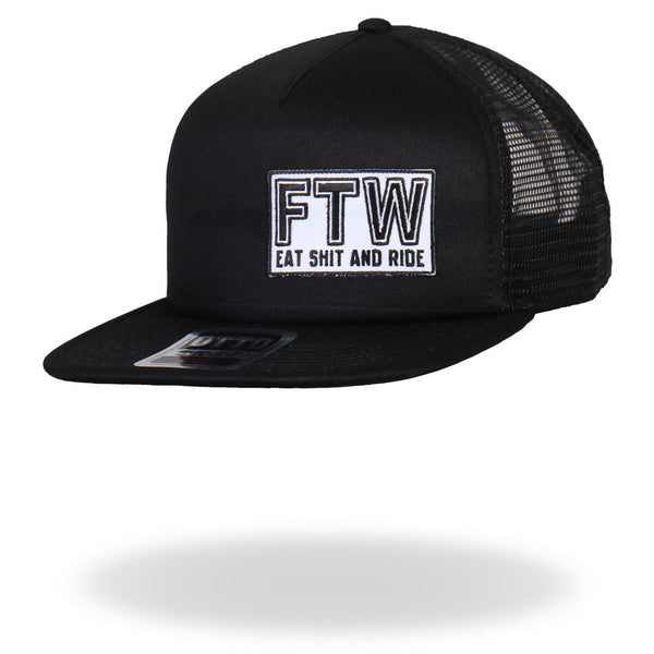 Hot Leathers GSH1013 FTW All Black Snap Back Hat