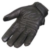 Hot Leathers GVM1301 Uni-Sex Black 'Row of Skulls' Leather and Mesh Gloves with i-Touch Screen