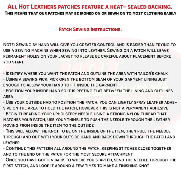 Hot Leathers PPA7697 Side Headress 9" x 10" Patch