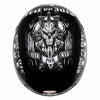 Hot Leathers HLD1016 'Ride or Die' Gloss Black Motorcycle DOT Skull Cap Half Helmet for Men and Women Biker