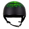 Hot Leathers HLD1030 Flat Black Shredder Motorcycle DOT Approved Skull Cap Half Helmet Biker