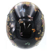 Hot Leathers HLD1034 'Butterfly Lock' Gloss Black Motorcycle DOT Approved Skull Cap Half Biker Helmet