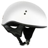 Hot Leathers HLT68 'The O.G.' Glossy White Advanced Motorcycle Skull Cap Half DOT Approved Helmet