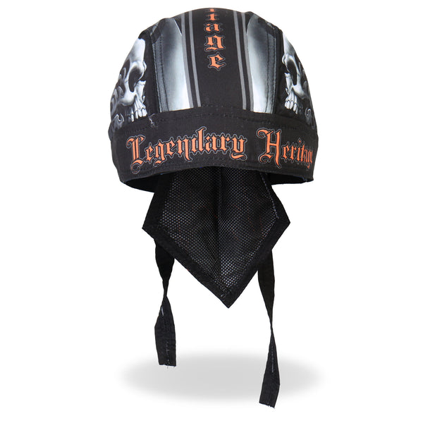 Hot Leathers HWH1047  Skull Face Headwrap