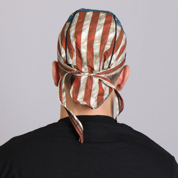 Hot Leathers HWH1088 Vintage American Flag Headwrap