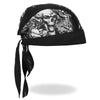 Hot Leathers HWH1093 Smokin Five Skulls Headwrap