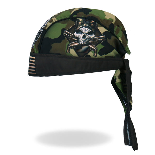 Hot Leathers HWH1094 Camo Skull Headwrap