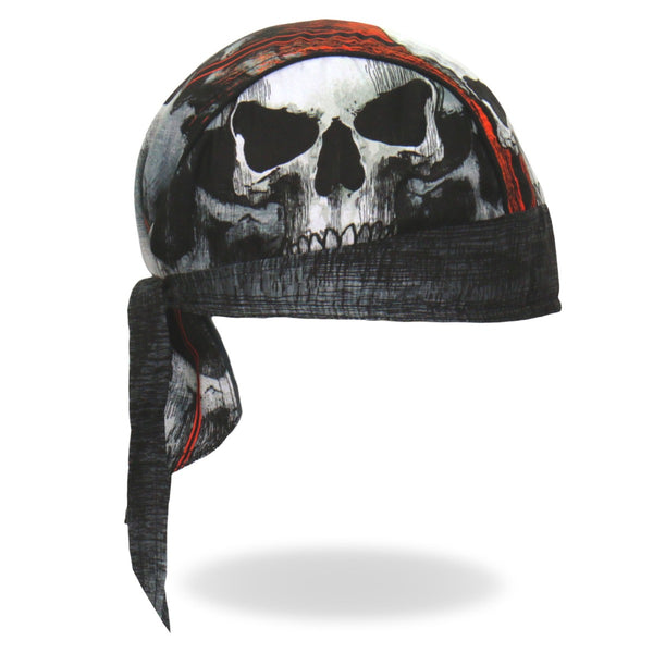 Hot Leathers HWH1098 Jumbo Skull Headwrap