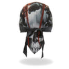 Hot Leathers HWH1098 Jumbo Skull Headwrap