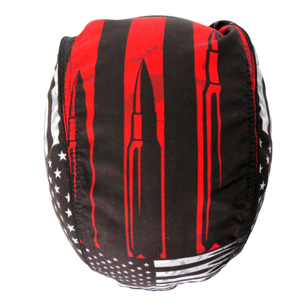 Hot Leathers HWH1099 Flag Bullets Headwrap