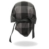 Hot Leathers HWH1110 Gray Buffalo Plaid Headwrap