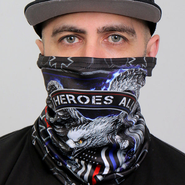 Hot Leathers HWN2013 Thin Line Eagle Neck Gaiter Mask