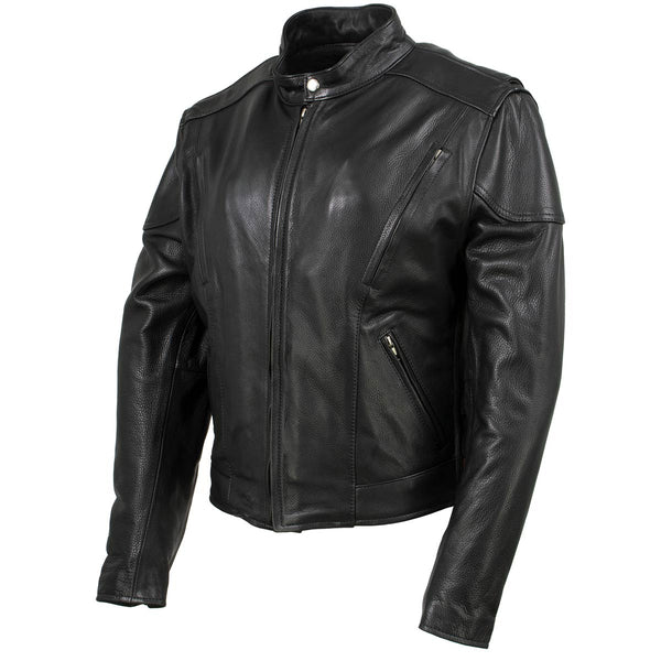 Milwaukee Leather USA MADE MLJKL5001 Women's Black 'Foxy' Premium Motorcycle Leather Jacket with Vents