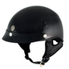 Klutch K-3 'Cruise' Gloss Black Half Face Motorcycle Helmet with Snap On Visor