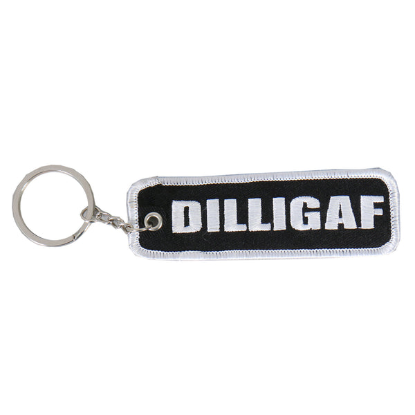 Hot Leathers KCH1030 DILLIGAF Embroidered Key Chain