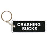 Hot Leathers KCH1046 Crashing Sucks Embroidered Key Chain