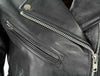 Milwaukee Leather LKL2700 Women's Classic Black Premium Leather Motorcycle Vintage Jacket with Side Laces