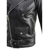 Milwaukee Leather LKM1781 Men's The Legend Classic Brando Black Premium Leather Motorcycle Jacket w/ Quilted Liner