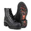 Milwaukee Motorcycle Clothing Company MB408EEE Men's EEE Wide Black Accelerator Motorcycle Leather Boots