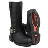 Milwaukee Motorcycle Clothing Company MB410 Men's Black Classic Harness Motorcycle Leather Boots