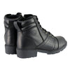 Milwaukee Leather MBL9300 Women's Black Leather Lace-Up Motorcycle Rider Boots with Side Zipper