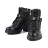 Milwaukee Leather MBL9316 Women's Black Leather Lace-Up Motorcycle Biker Riding Boot with Harness Ring
