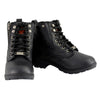 Milwaukee Leather MBL9320 Women's Black Leather Lace-Up Motorycle Riding Boots with Side Zipper