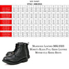 Milwaukee Leather MBL9322 Women's Black Full Grain Leather Classic Motorcycle Riding Boots-Lace-Up Closure Shoes