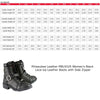 Milwaukee Leather MBL9325 Women's Premium Black Lace-Up Classic Leather Motorcycle Biker Boots w/ Side Zipper