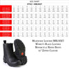 Milwaukee Leather MBL9327 Women's Black Leather Motorcycle Riding Boots with Dual Zipper Closure
