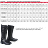 Milwaukee Leather MBL9395 Women's Black Leather 17-Inch Side Strap Riding Motorcycle Boots with Side Zipper
