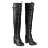 Milwaukee Leather MBL9424 Women's Black Above the Knee Lace-Up Fashion Casual Boots