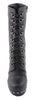 Milwaukee Leather MBL9438 Women's Black Tall Lace-Up Fashion Casual Boots with Platform Wedge