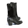 Milwaukee Leather MBL9441 Women's Black Western Style Fashion Boots with Black Snake Print