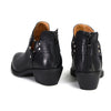 Milwaukee Leather MBL9443 Women's 'Sleek' Premium Black Leather Classic Harness Ring Fashion Shoes