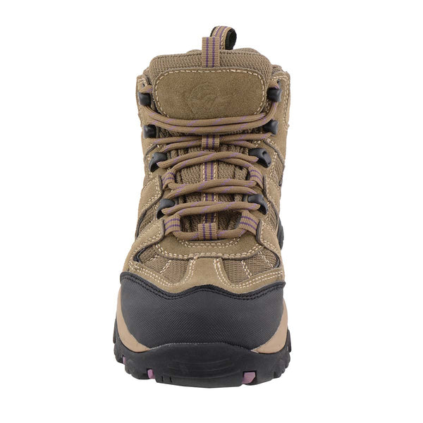 Milwaukee Leather MBL9496 Women's Brown Leather Lace-Up Waterproof Outdoor Hiking Boots | Shoes