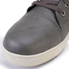 Milwaukee Leather MBM9003WP Men's Grey Leather and Canvas Reinforced Street Riding Waterproof Shoes with Ankle Support