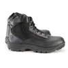 Milwaukee Leather Men's 6-inch Black Leather Swat Style-Tactical Lace-Up Biker Boots w/ Side Zippers MBM9011