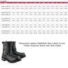 Milwaukee Leather MBM9040 Men's Black 6-inch Classic Engineer Motorcycle Leather Boots with Side Zipper
