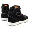 Milwaukee Leather MBM9107 Men's Black Suede Leather w/ White Stitching Reinforced Street Riding Shoes w/ Ankle Support
