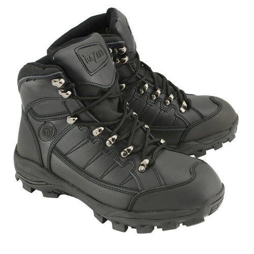 Bazalt MBM9128 Men's Black Water and Frost Proof Leather Lace-Up Work Boots