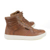 Milwaukee Leather MBM9154 Men's Cognac Leather High-Top Reinforced Street Riding Waterproof Shoes w/ Ankle Support