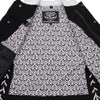 Milwaukee Leather MDL4050 Women's 'Skelly' Black with White Motorcycle Denim Vest w/ Skull Embroidery