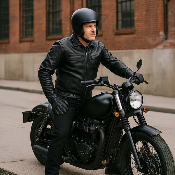 Milwaukee Leather MDM5006 Men's 5 Black Pocket Tear Resistant Motorcycle Denim Jeans Infused w/ Aramid Fibers