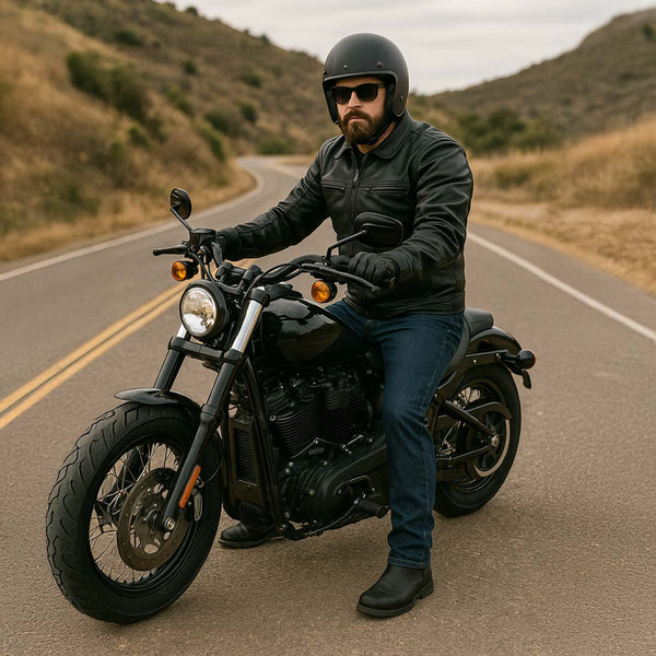 Milwaukee Leather MDM5008 Men's Blue 5 Pocket Tear Resistant Motorcycle Denim Jeans Infused w/ Aramid Fibers